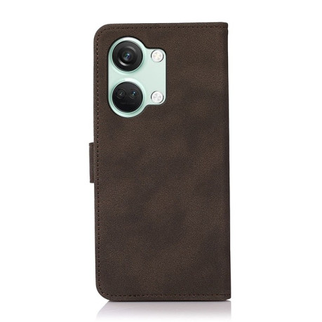Чехол-книжка KHAZNEH Matte Texture для OnePlus Nord 3 / Ace 2V - коричневый