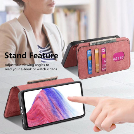 Чохол-книжка CaseNeo з MagSafe із захистом від сканування RFID у стилі Retro на Motorola Moto G15 - рожевий