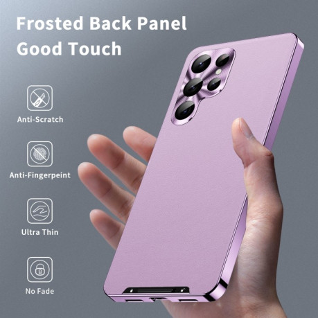 Протиударний чохол Frosted Meta (MagSafe) для Samsung Galaxy S24 Ultra 5G - фіолетовий