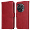 Чохол-книжка Classic Calf Texture для OnePlus 12R - червоний