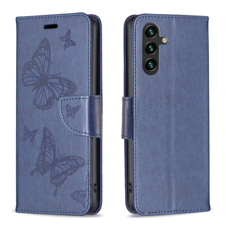 Чохол-книжка Butterflies Pattern для Samsung Galaxy A14 5G - синій