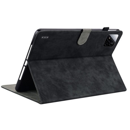 Чехол-книжка Embossed Tiger Pattern Leather для Xiaomi Pad 7 / Pad 7 Pro - черный