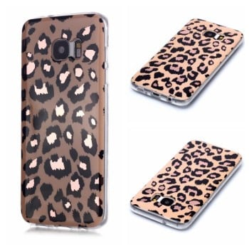 Чехол Plating Marble Pattern для Samsung Galaxy S7 - Leopard