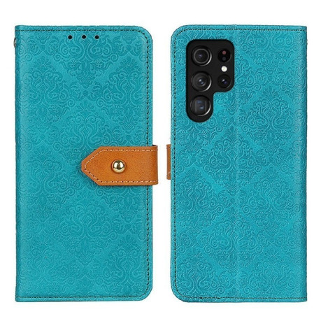 Чохол-книжка European Floral для Samsung Galaxy S25 Ultra 5G - синій