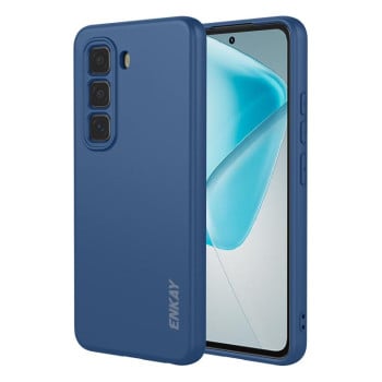 Силиклновый чехол ENKAY Liquid Silicone на Infinix Hot 50 Pro 4G - синий