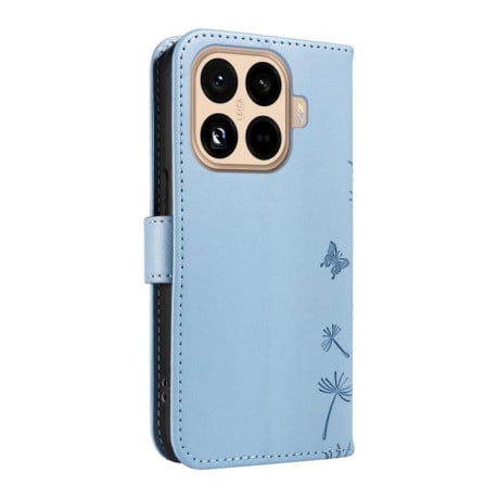 Чехол-книжка Dandelion Embossed Pattern Flip Leather на Xiaomi 15T Pro 5G - голубой