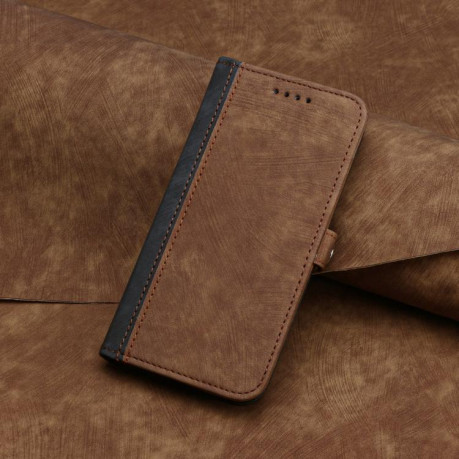 Чохол-книжка Buckle Double Fold Hand Strap Leather на Samsung Galaxy F16 5G / M16 5G - коричневий