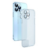 Противоударный чехол Protector Translucent Frosted PC для iPhone 14 Pro - белый