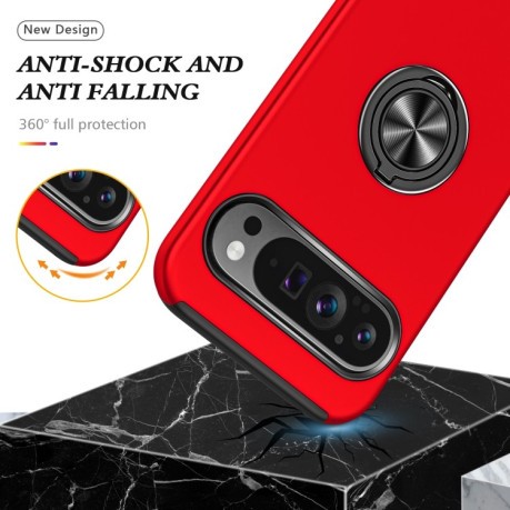 Противоударный чехол HMC 360 Degree Rotating Holder для Google Pixel 9 Pro - красный