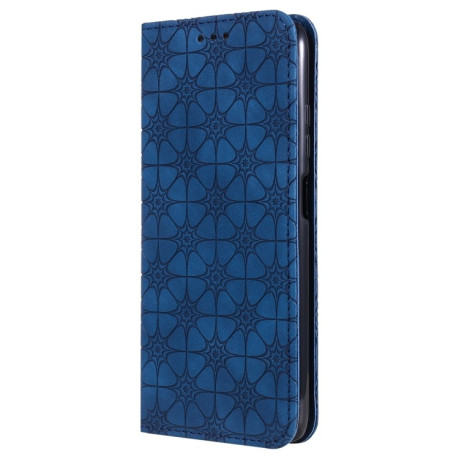 Чохол-книжка Lucky Flowers на Xiaomi Redmi Note 9T - синій