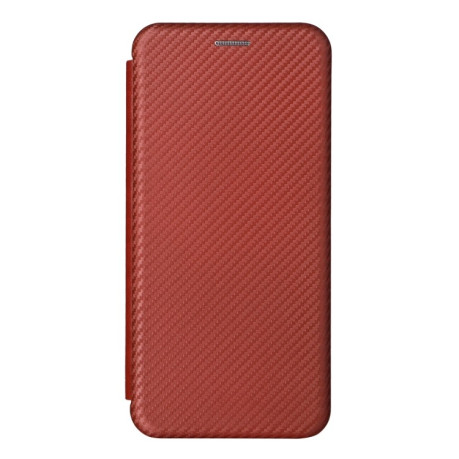 Чехол-книжка Carbon Fiber Texture на Vivo S12 5G/V23 5G - коричневый