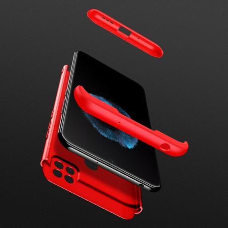 Противоударный чехол GKK Three Stage Splicing на Xiaomi Redmi 10A/9C - красный