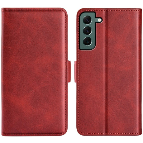 Чехол-книжка Dual-side Magnetic Buckle для Samsung Galaxy S23+Plus 5G - красный