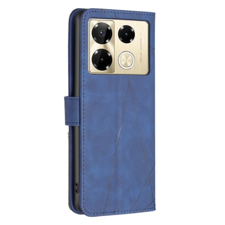 Чохол-книжка Rhombus Texture для Infinix Note 40 Pro 4G/5G/40 Pro+ 5G - синій