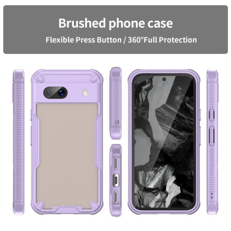 Противоударный чехол Armor Glaze PC Hybrid для Google Pixel 8a - фиолетовый
