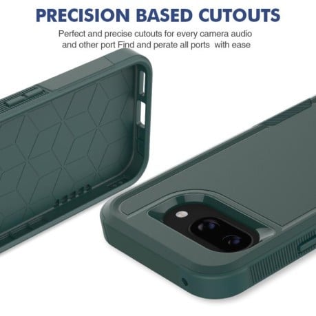 Противоударный чехол Armor 2 in 1 для Google Pixel 9a - зеленый