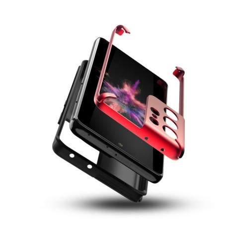 Противоударный чехол  GKK X-Four Shockproof Protective на Samsung Galaxy S21 Ultra - красный