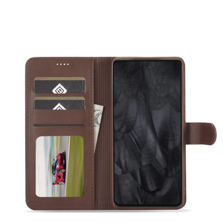 Чехол книжка LC IMEEKE Calf Texture на Google Pixel 8 Pro - коричневый
