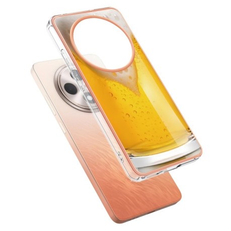 Противоударный чехол Electroplating IMD для OPPO Reno12 F/12 FS 5G - Beer