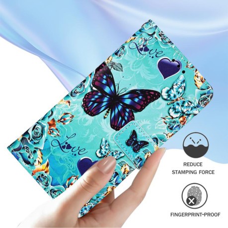 Чохол-книжка Colored Drawing Pattern Plain Weave Leather для Xiaomi Redmi Note 14 Pro 5G/Poco X7 - кольоровий