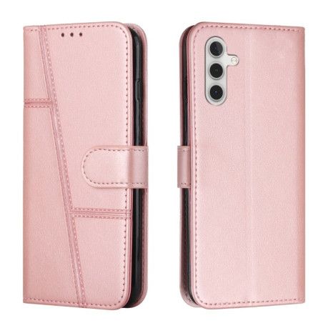 Чохол-книжка Stitching Calf Texture для Samsung Galaxy M55/C55 - рожевий