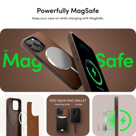 Оригінальний чохол Spigen Cyrill Kajuk (Magsafe) для iPhone 15 Pro Max - Saddle Brown