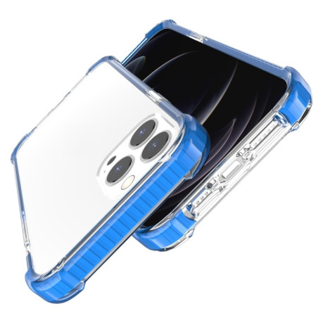 Противоударный акриловый чехол Four-corner на iPhone 13 Pro Max - синий