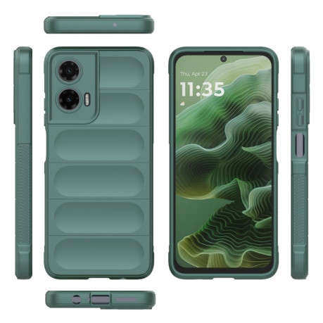 Силіконовий чохол Magic Flannel для Motorola Moto G35 5G Global - зелений