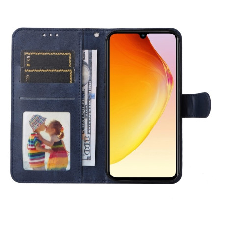 Чехол-книжка Classic Calf Texture Flip Leather для Vivo V25 5G / V25e 4G / X80 Lite - синий