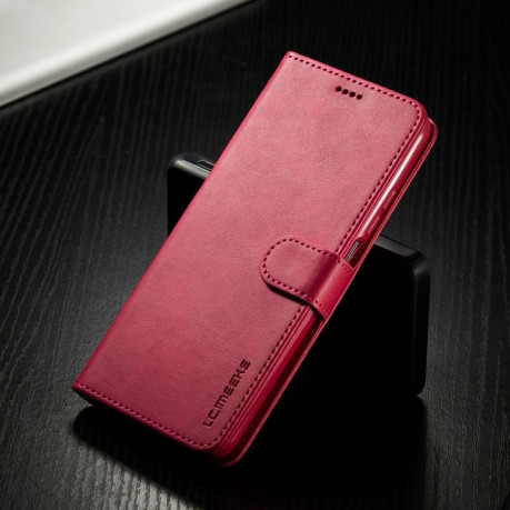 Чехол книжка LC.IMEEKE Calf Texture на Xiaomi Mi 10T / 10T Pro - красный