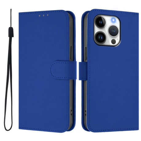 Чехол-книжка Skin Feel S-type для iPhone 16 Pro - синий