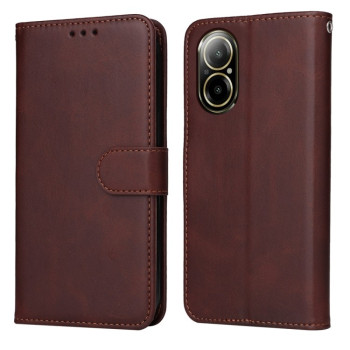 Чехол-книжка Classic Calf Texture для Realme C67 4G Global - коричневый