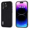 Чохол ABEEL Genuine Leather Luxury для iPhone 15 Pro Max - чорний