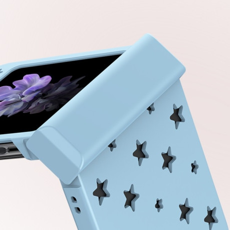 Противоударный чехол Star Pattern Skin Feel для Samsung Galaxy Flip 5 - черный