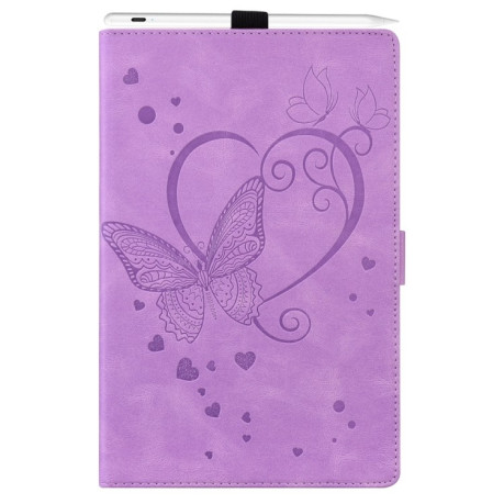 Чехол - книжка Love Butterfly Embossed Leather на  iPad Pro 13 2024 - фиолетовый