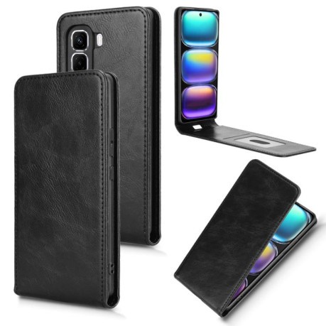 Чехол Magnetic Vertical Flip Leather для Infinix Hot 50 Pro 4G - черный