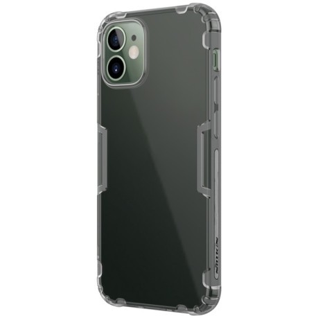Противоударный силиконовый чехол NILLKIN Nature на iPhone 12 Mini - серый