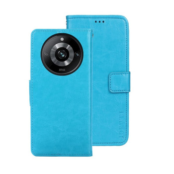 Чохол-книжка idewei Crazy Horse Texture для Realme 11 Pro 5G/11 Pro+ 5G - блакитний