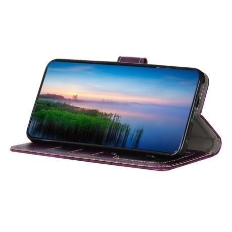 Кожаный чехол-книжка Retro Crazy Horse Texture на Samsung Galaxy A73 5G - фиолетовый