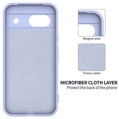 Силіконовий чохол Solid Color Liquid Silicone для Google Pixel 8a - фіолетовий