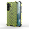 Противоударный чехол Honeycomb на Samsung Galaxy S24 5G - зеленый