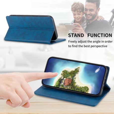 Чохол-книжка Business Solid Color із захистом від сканування RFID на Xiaomi Redmi 15C 5G / 4G EU 173mm / Poco C85 5G - синій