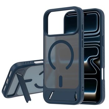 Магнітний чохол Lereach з тримачем на iPhone 18 Pro Max / 17 Pro Max — синій