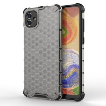 Противоударный чехол Honeycomb на  Samsung Galaxy A04 4G - черный