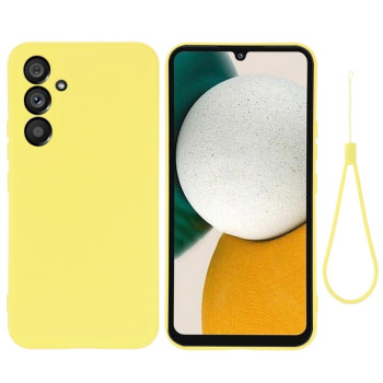 Силиконовый чехол Solid Color Liquid Silicone на Samsung Galaxy A34 5G - желтый