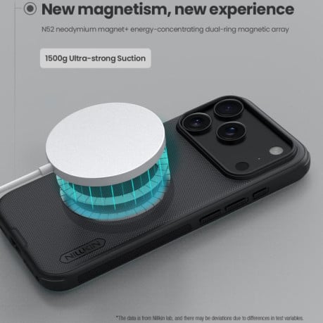 Чехол NILLKIN Frosted Shield Pro Magnetic с Magsafe на iPhone 17 Pro Max - черный