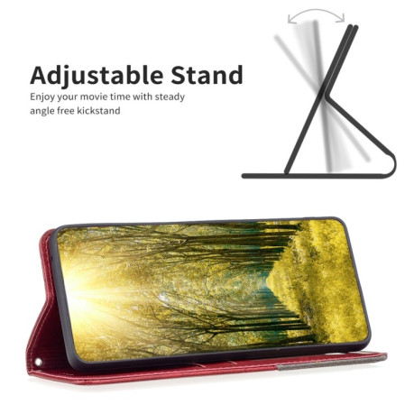Чехол-книжка Rhombus Texture для Samsung Galaxy S24 5G - красный