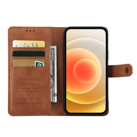 Чехол-книжка Copper Buckle Craft для Samsung Galaxy A03 Core- коричневый