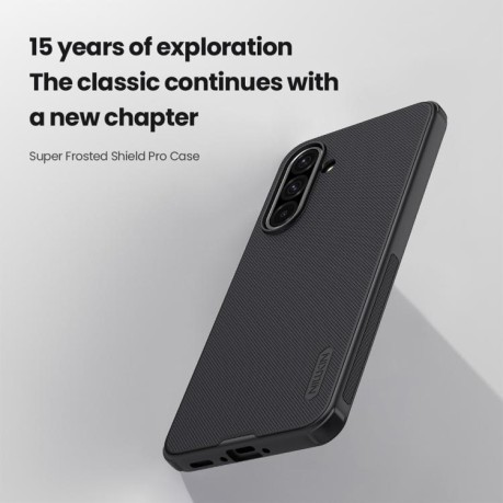 Чехол NILLKIN Frosted Shield на Samsung Galaxy A36 5G - синий