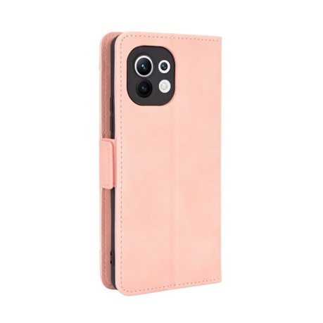 Чохол-книжка Skin Feel Calf на Xiaomi Mi 11 - рожевий